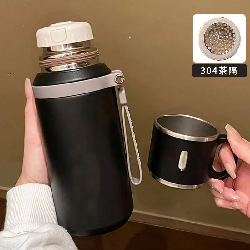 Gobelet portatif isotherme sous vide en acier inoxydable pour activités de plein air