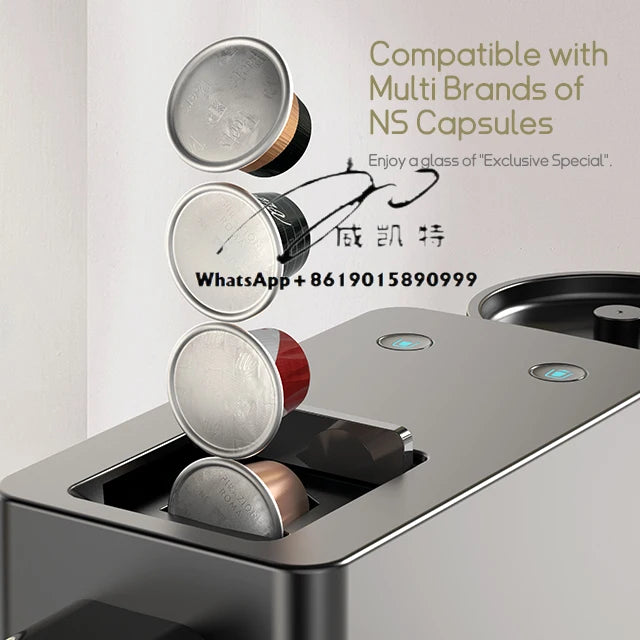 HiBREW  Capsule Coffee Machine Automatic Frothed Milk Cappuccino and Latte Espresso Coffee Maker H15