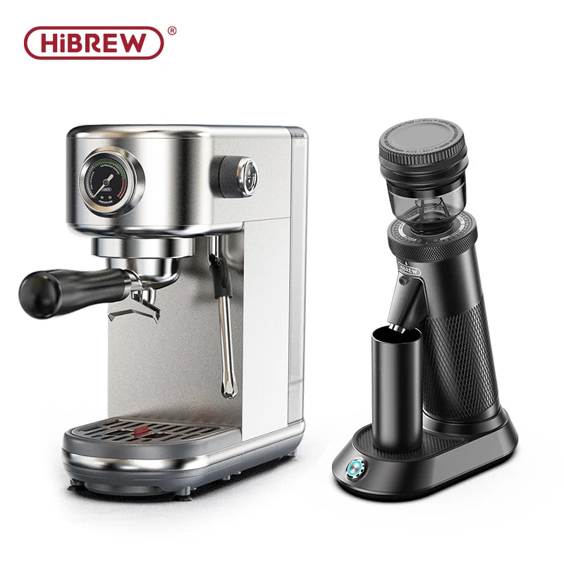HiBREW 20Bar Semi Automatic Espresso Coffee Machine Temperature Adjustable Cold/Hot Super Slim Coffee Maker Cappuccino H10B