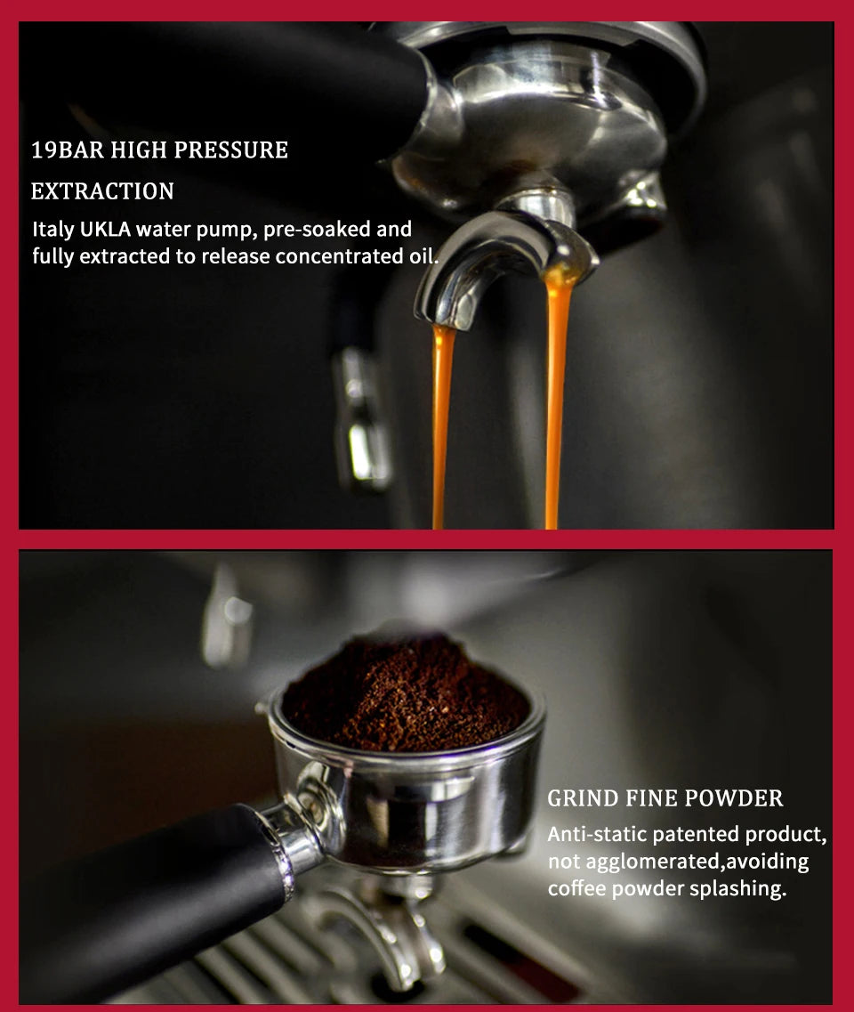 HiBREW 20 bar pro-level  automatic Espresso Coffee Machine With Grinder  commercial Coffee maker hotel restaurant
