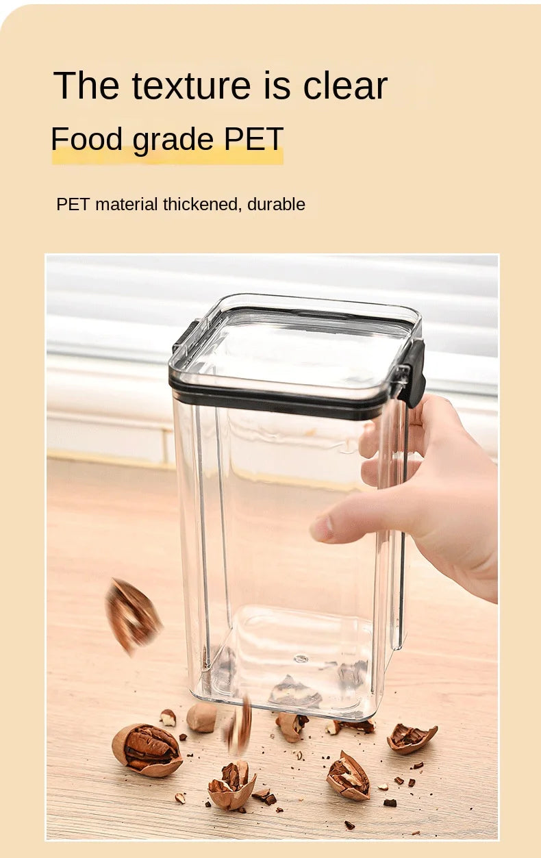 Lot de boîtes de rangement hermétiques pour cuisine, bocaux scellés pour céréales, conteneurs à épices empilables pour tiroir