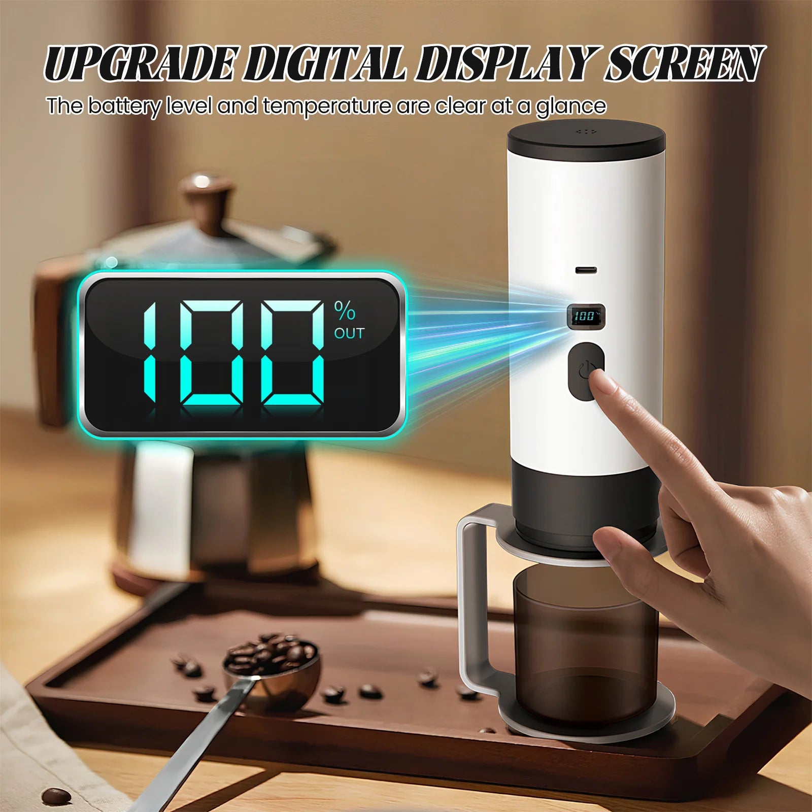 Machine à café USB portable 20 bars, machine à expresso à chauffage rapide pour les voyages