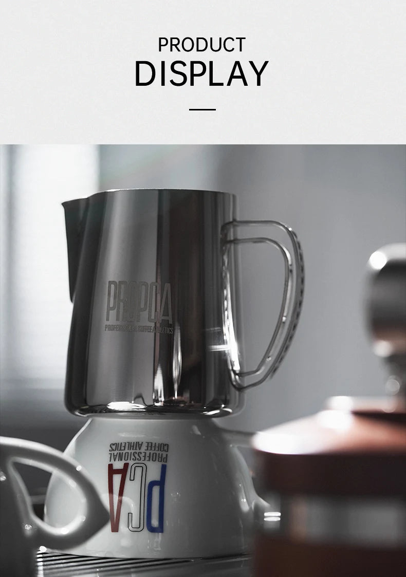Pichet moussant en acier inoxydable pour machine à expresso