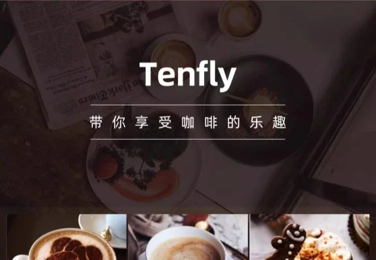 Machine à expresso semi-automatique Tenfly avec pompe 20 bars, compacte pour la maison