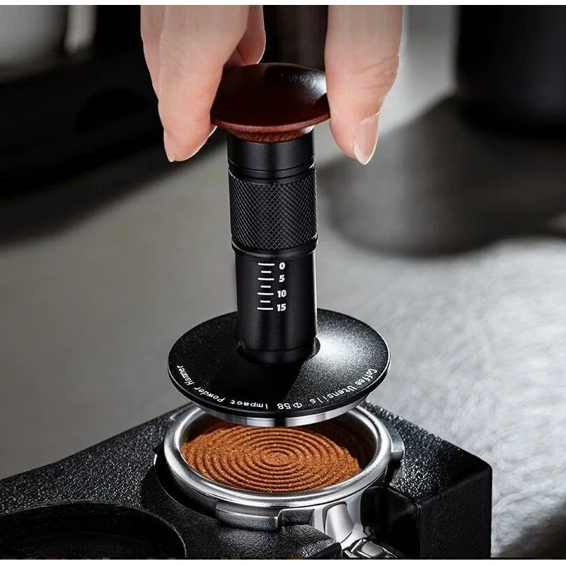 Coffee Tamper Impact 4 Spring Constant Pressure 30lb 51mm 53mm 58mm For Breville Espresso Accessory Barista Tool 304 Stainless