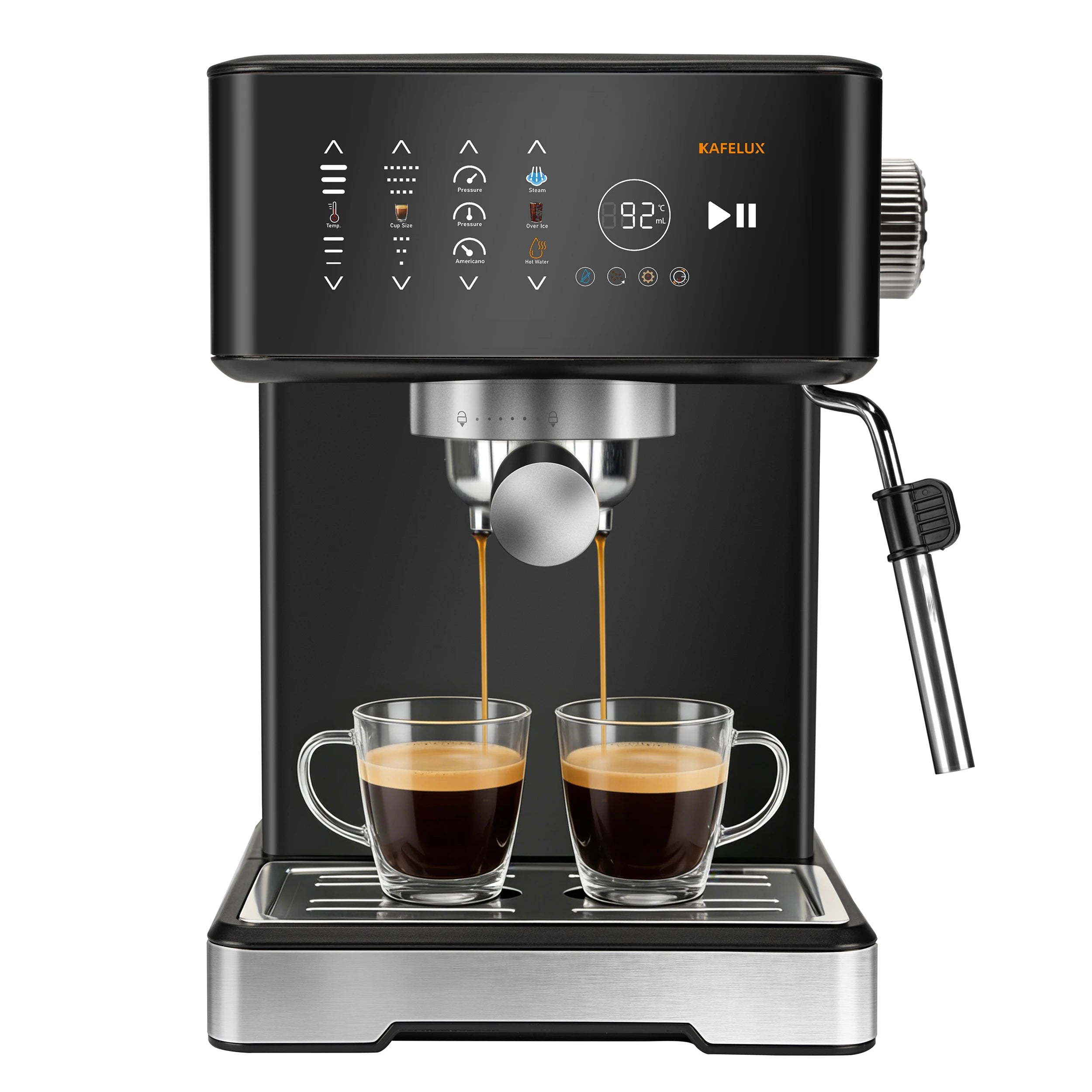 Machine à café expresso 20 bars 1400W avec mousseur à lait et écran tactile