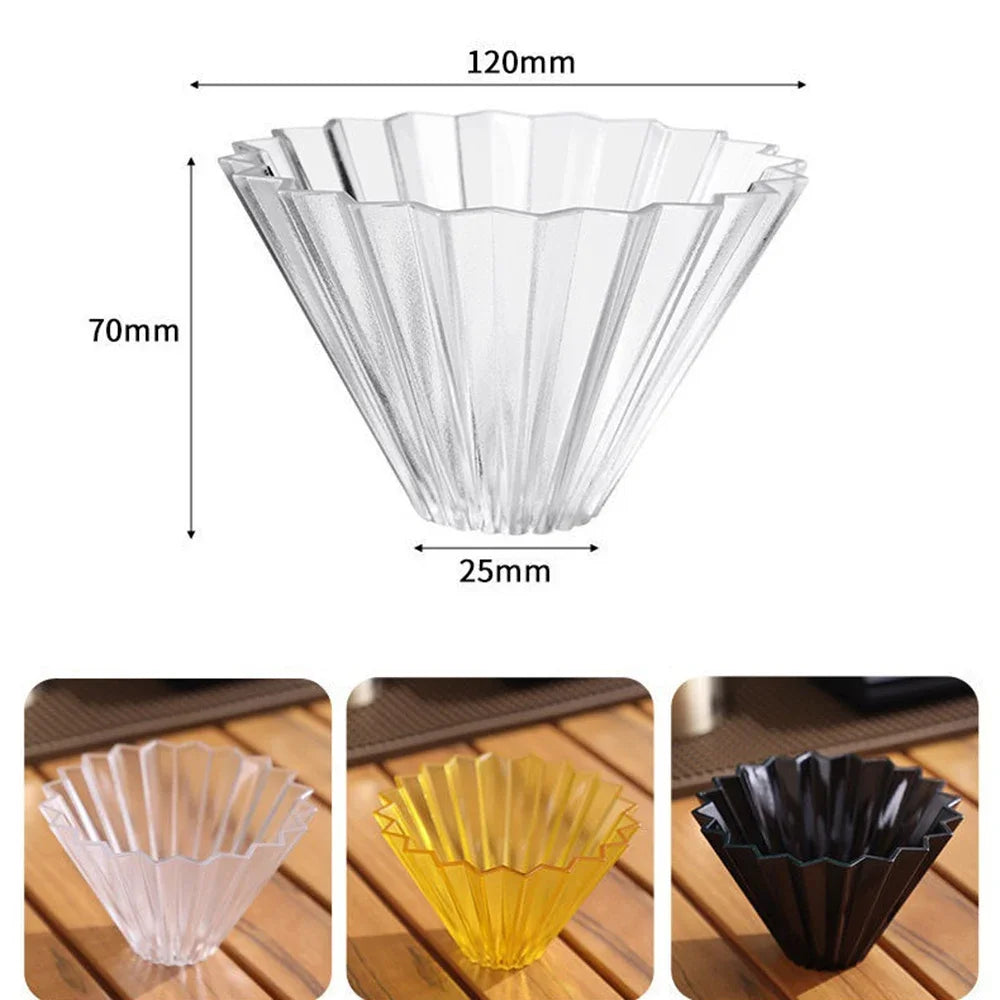 Kit de filtre à café origami en résine pour 1 à 2 tasses, extérieur
