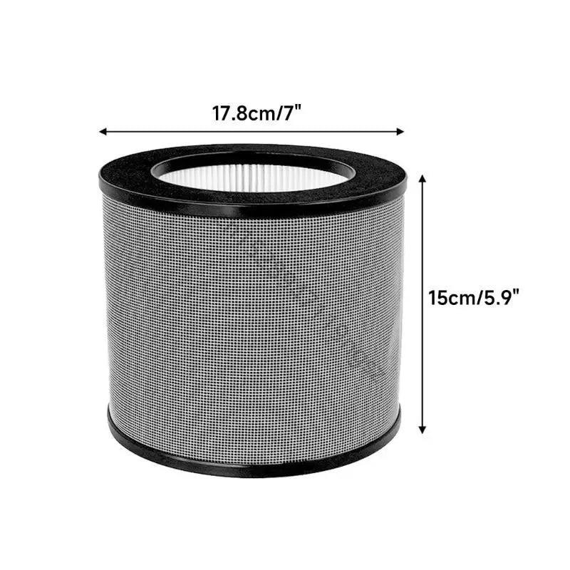 2x Filtre de purificateur d'air Filtre de remplacement HEPA à haute efficacité au charbon actif