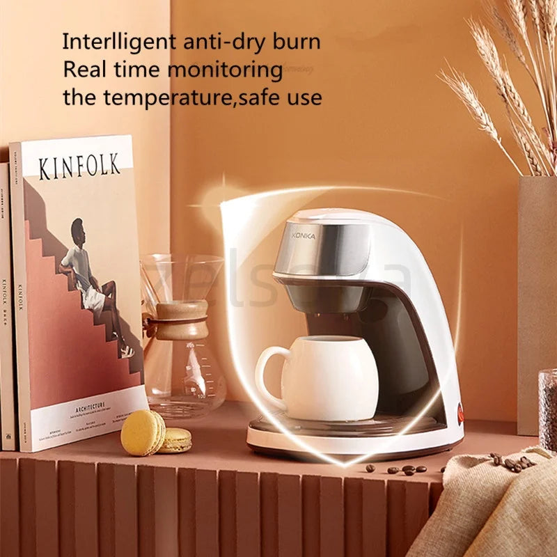 Cafetière automatique de petite taille pour la maison, machine à café filtre pour le bureau