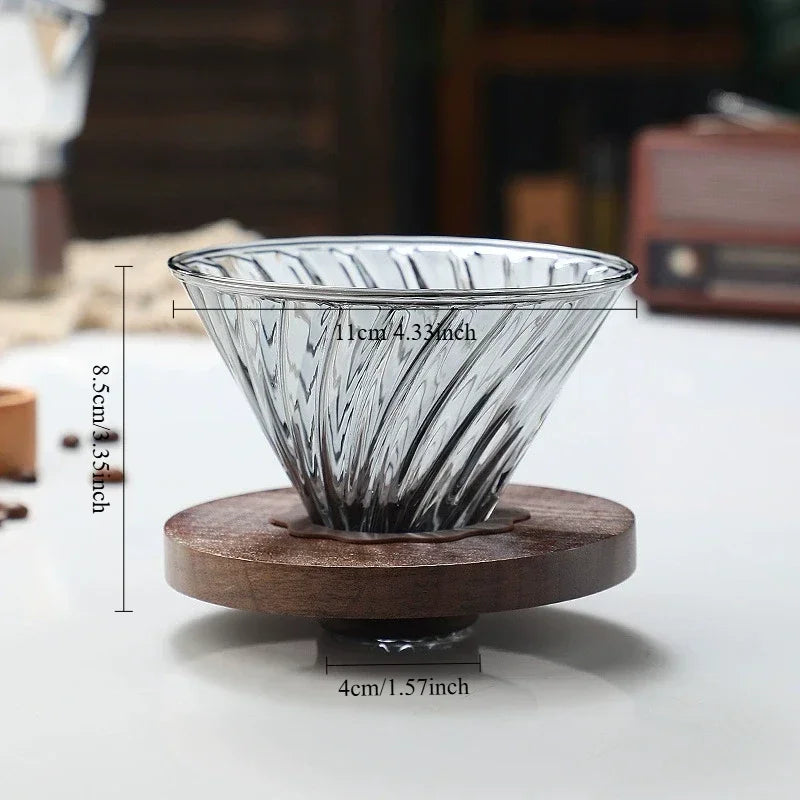 Cafetière en verre Diamond Fashion Design, serveur à café en verre pour café filtre