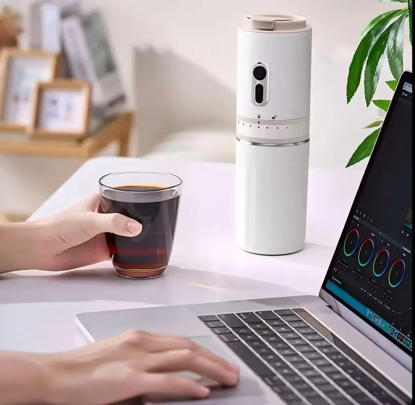 Machine à café multifonction portative pour la maison, petite, rechargeable, entièrement automatique, avec isolation extérieure