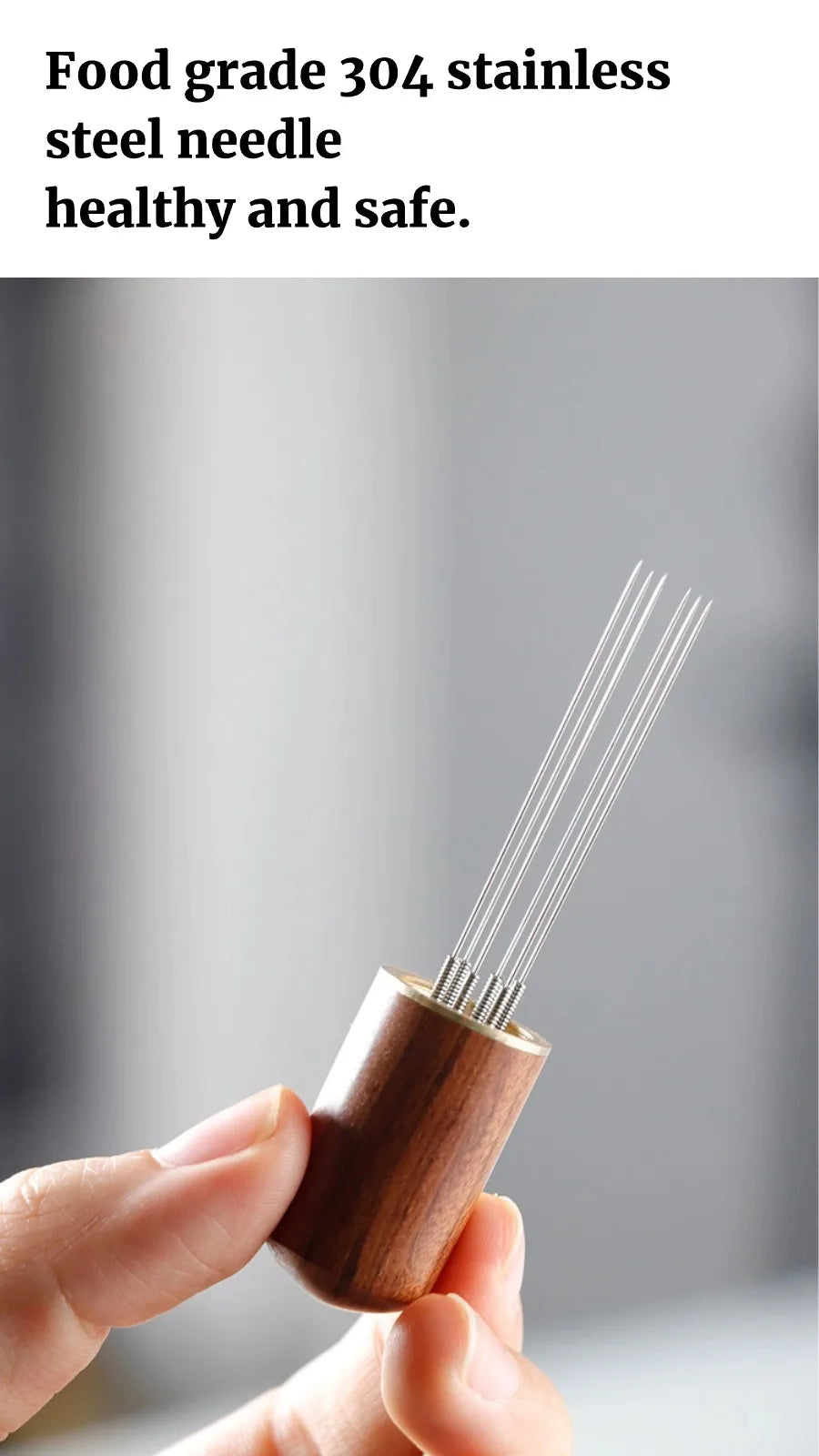 Coffee Stirrer Needle Distributor Coffee Powder Stirrer Wood Handle Coffee Stirring Tool WDT Tools Barista Accessories