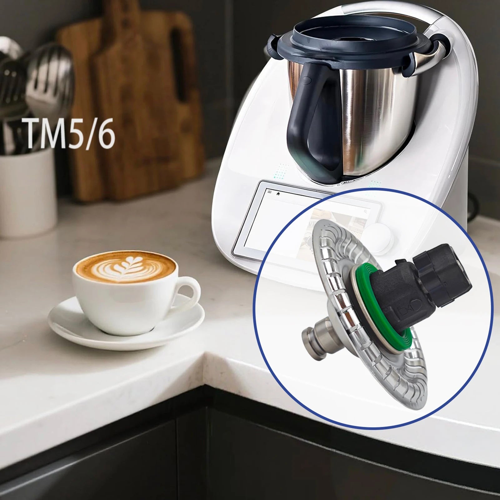 Milk Frothing Mixer for Thermomix TM7 TM6 TM5 Whisk Coffee Eggs Cream Mix