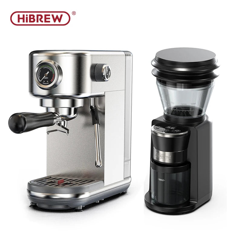 HiBREW 20Bar Semi Automatic Espresso Coffee Machine Temperature Adjustable Cold/Hot Super Slim Coffee Maker Cappuccino H10B