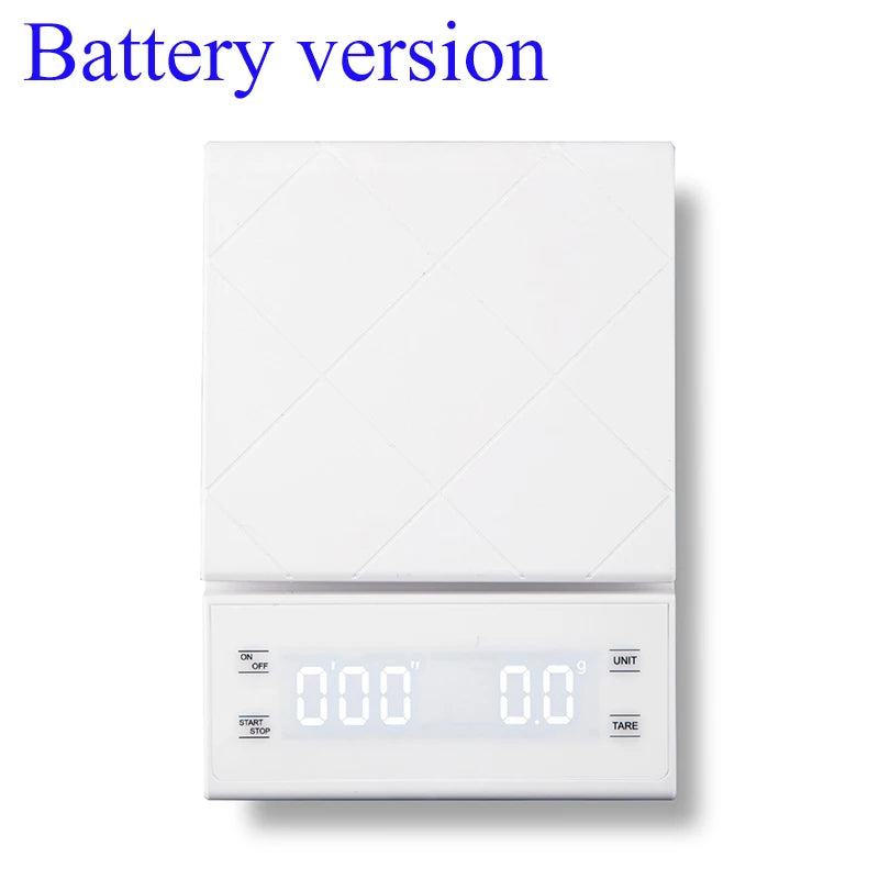 Balance de cuisine numérique 3kg/0.1g, grammes, électronique, haute précision, portable avec minuteur pour café et expresso