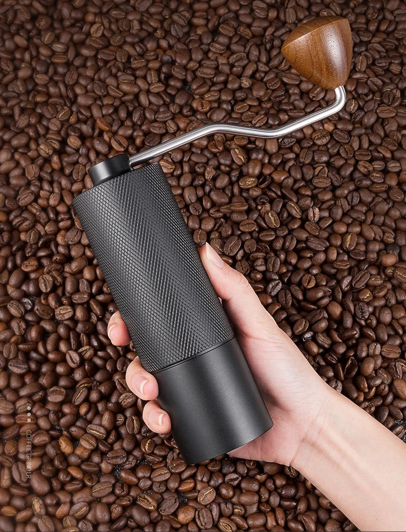 Moulin à Café Manuel avec Meule Conique en Acier Inoxydable, Broyeur Portable de Qualité