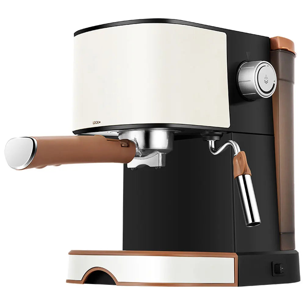 Machine à café domestique automatique à vapeur expresso en acier inoxydable