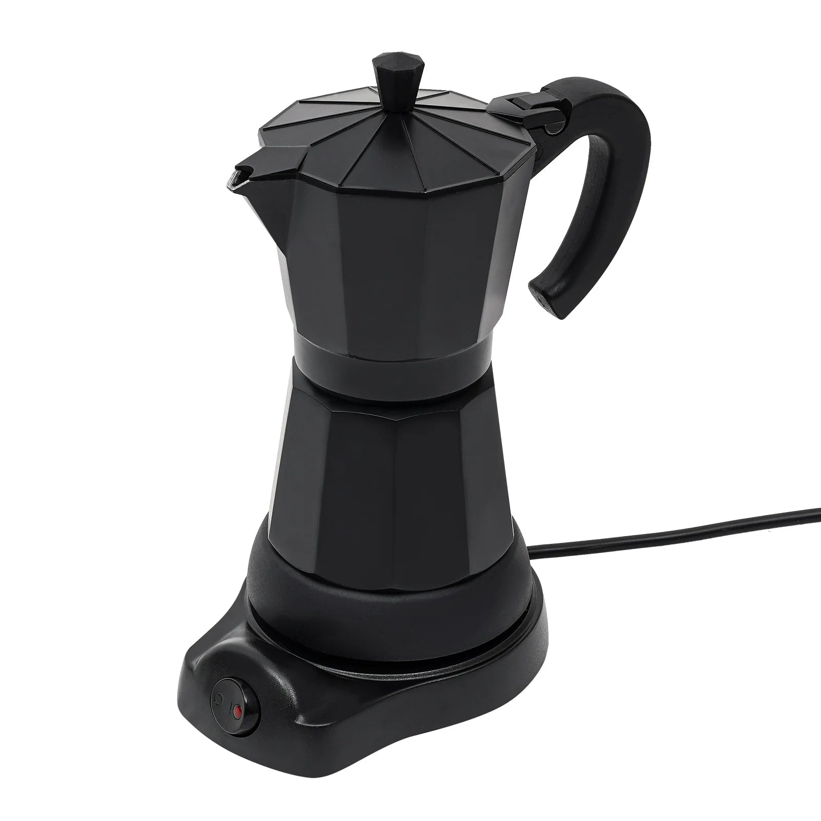 Cafetière Moka Électrique 300ml avec Base en Alliage d'Aluminium