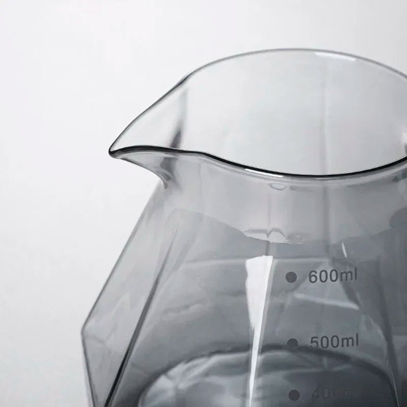 Cafetière en verre Diamond Fashion Design, serveur à café en verre pour café filtre