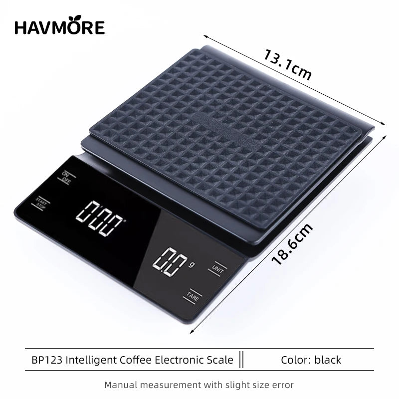 Balance Numérique 3kg/0.1g LED De Poche Électronique Tactile Intelligente Café Cuisine