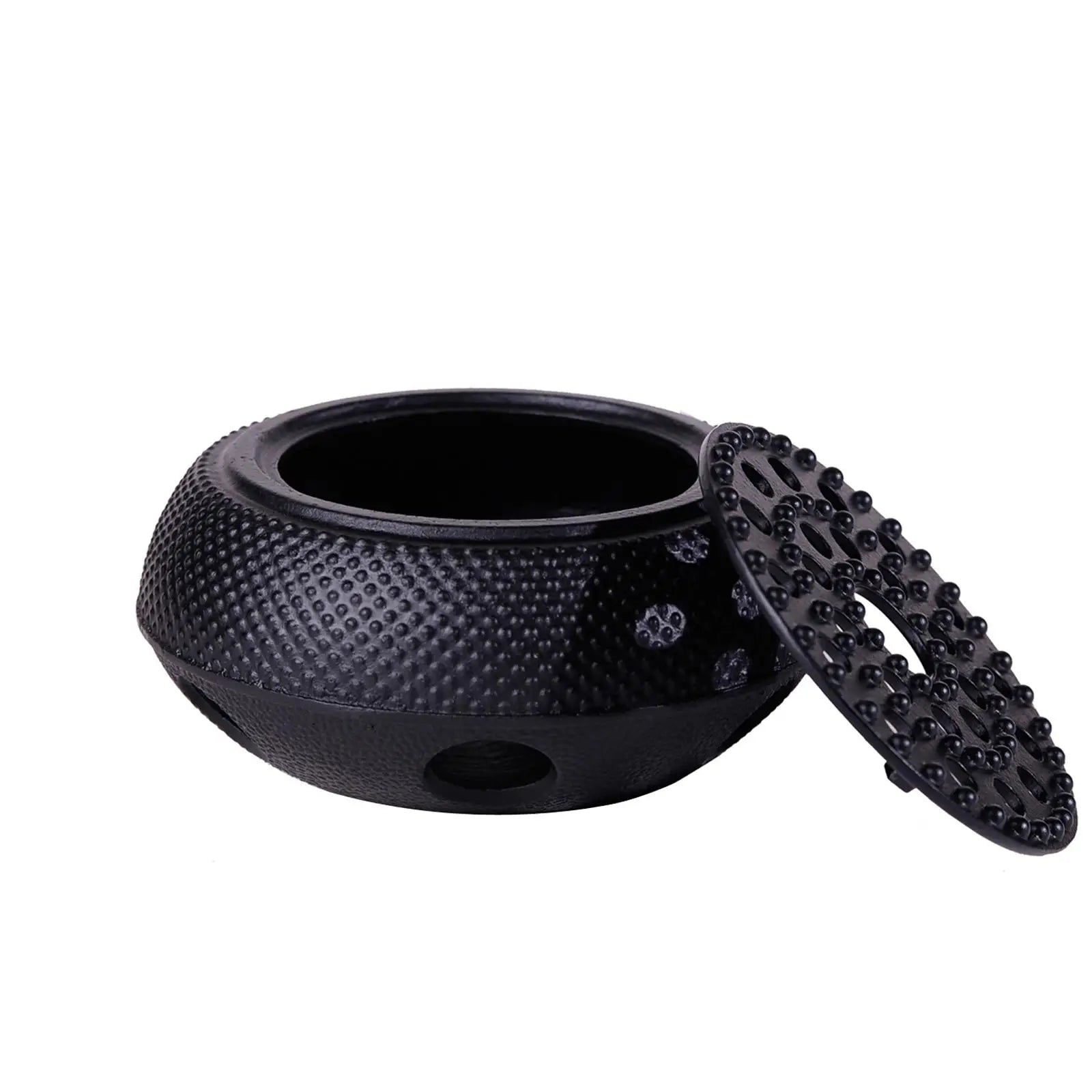 Chauffe-théière en fonte noire, support de bougie, réchaud, support de théière