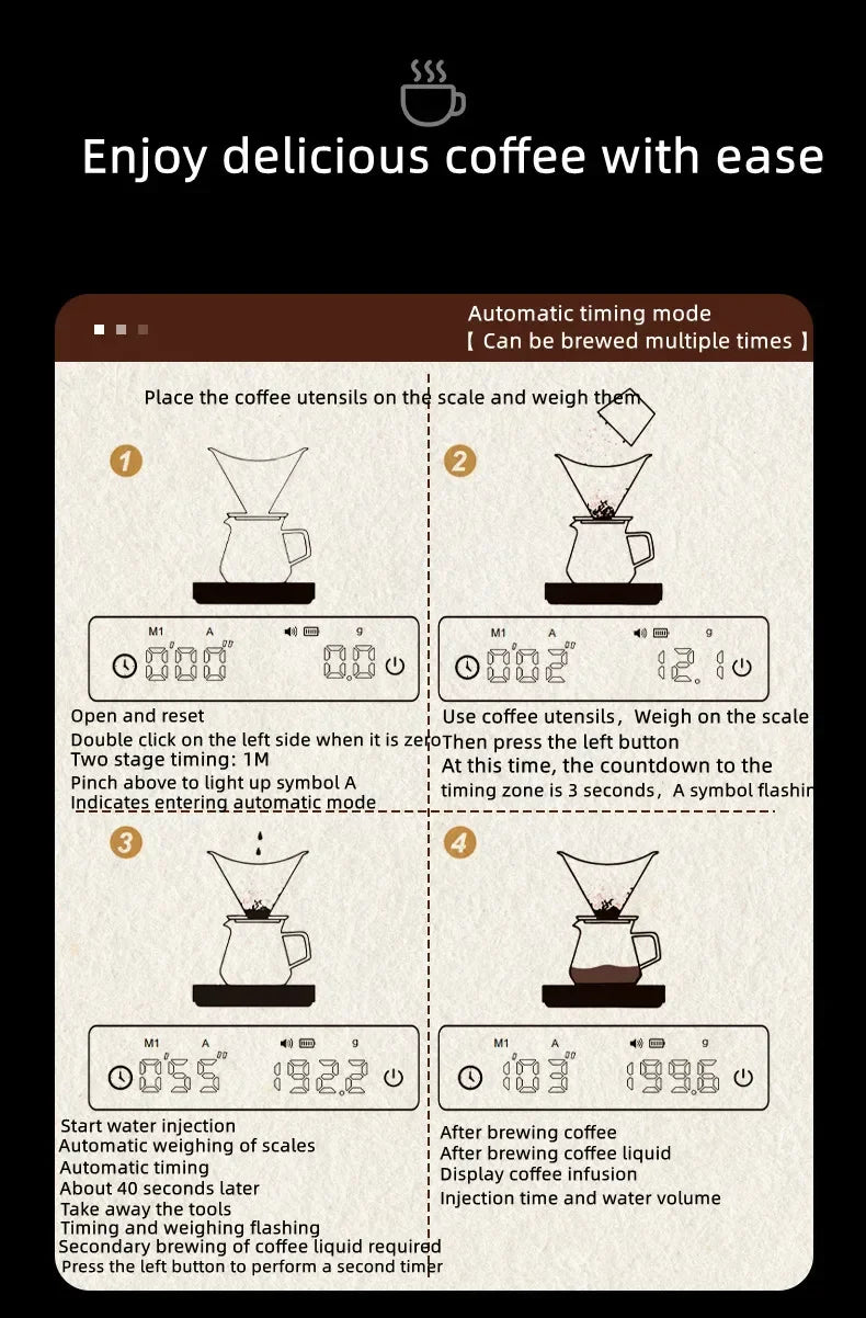Mini balance de cuisine portable numérique rechargeable de haute précision avec écran LED