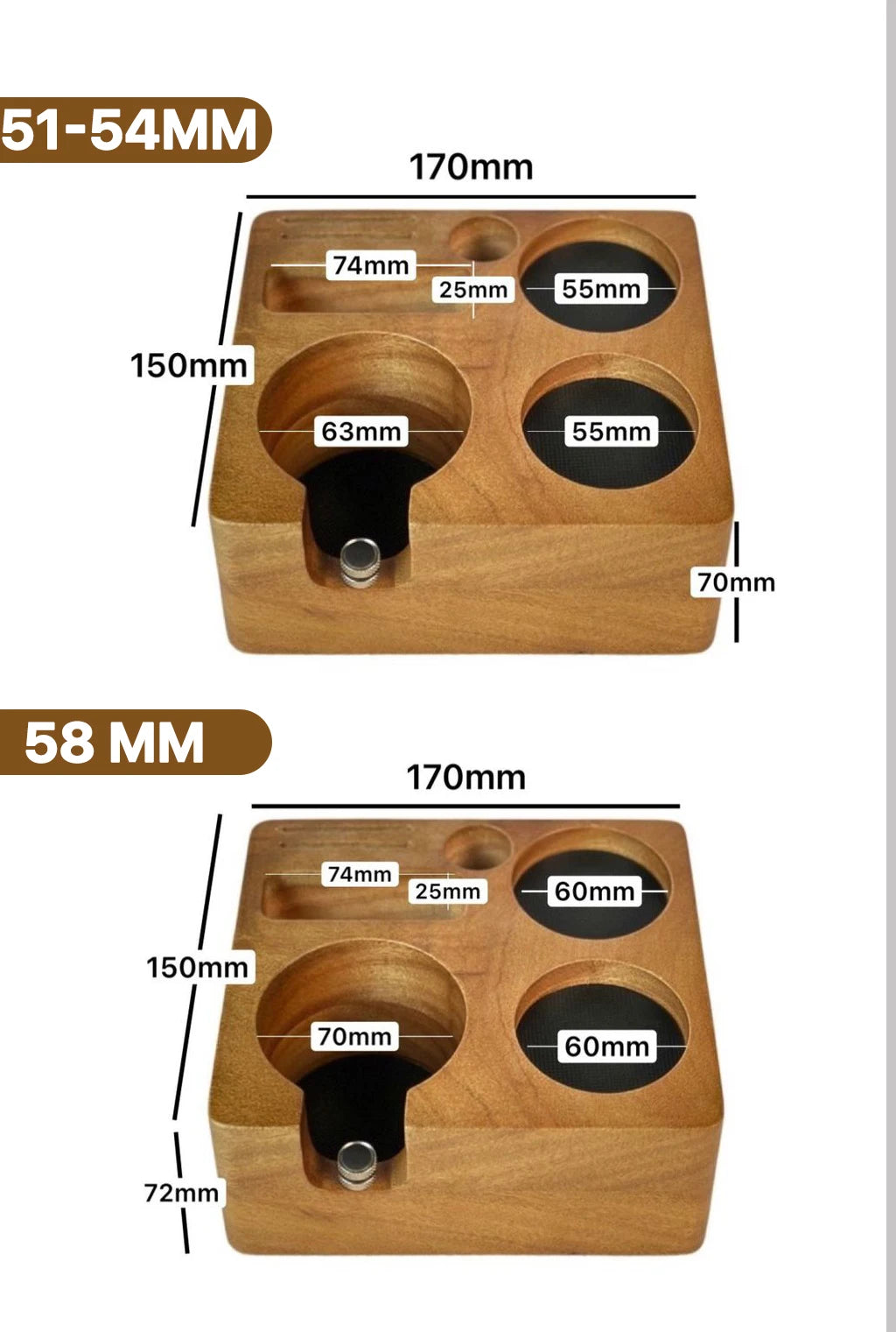 Tapis de support de porte-filtre de station de tassage de café pour outils Delonghi Breville