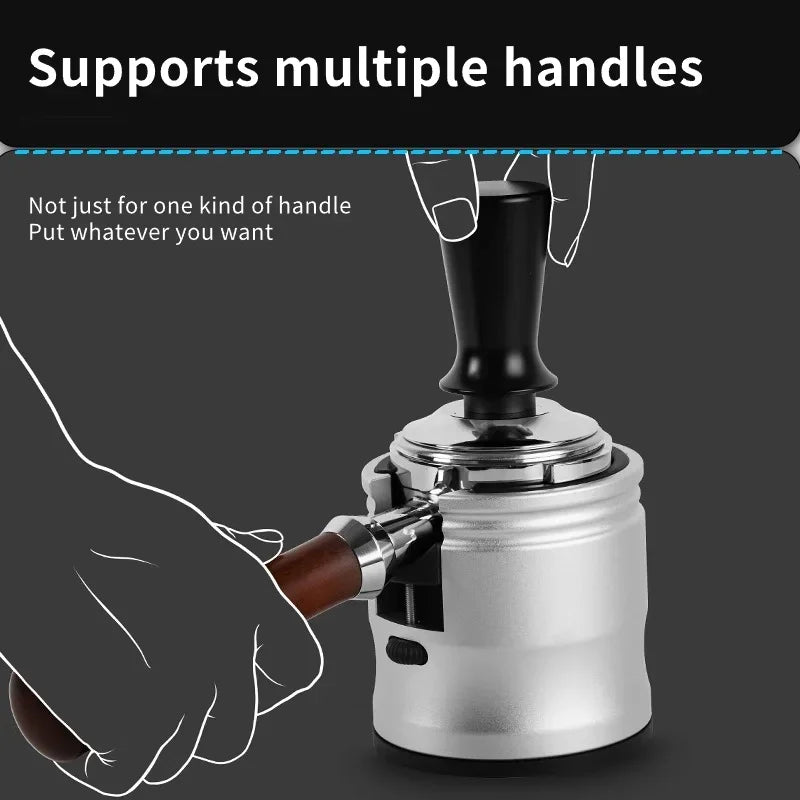 Support de porte-filtre à café, support de tasseur à expresso, base de café réglable en aluminium