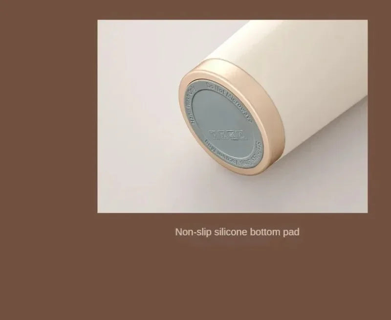 Tasse à café isotherme élégante en céramique, acier inoxydable à double paroi sous vide