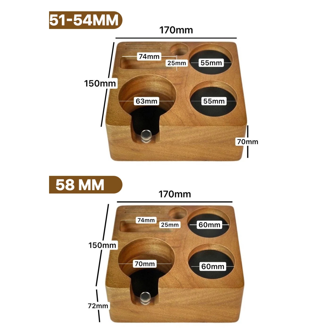 Tapis de support de porte-filtre de station de tassage de café pour outils Delonghi Breville