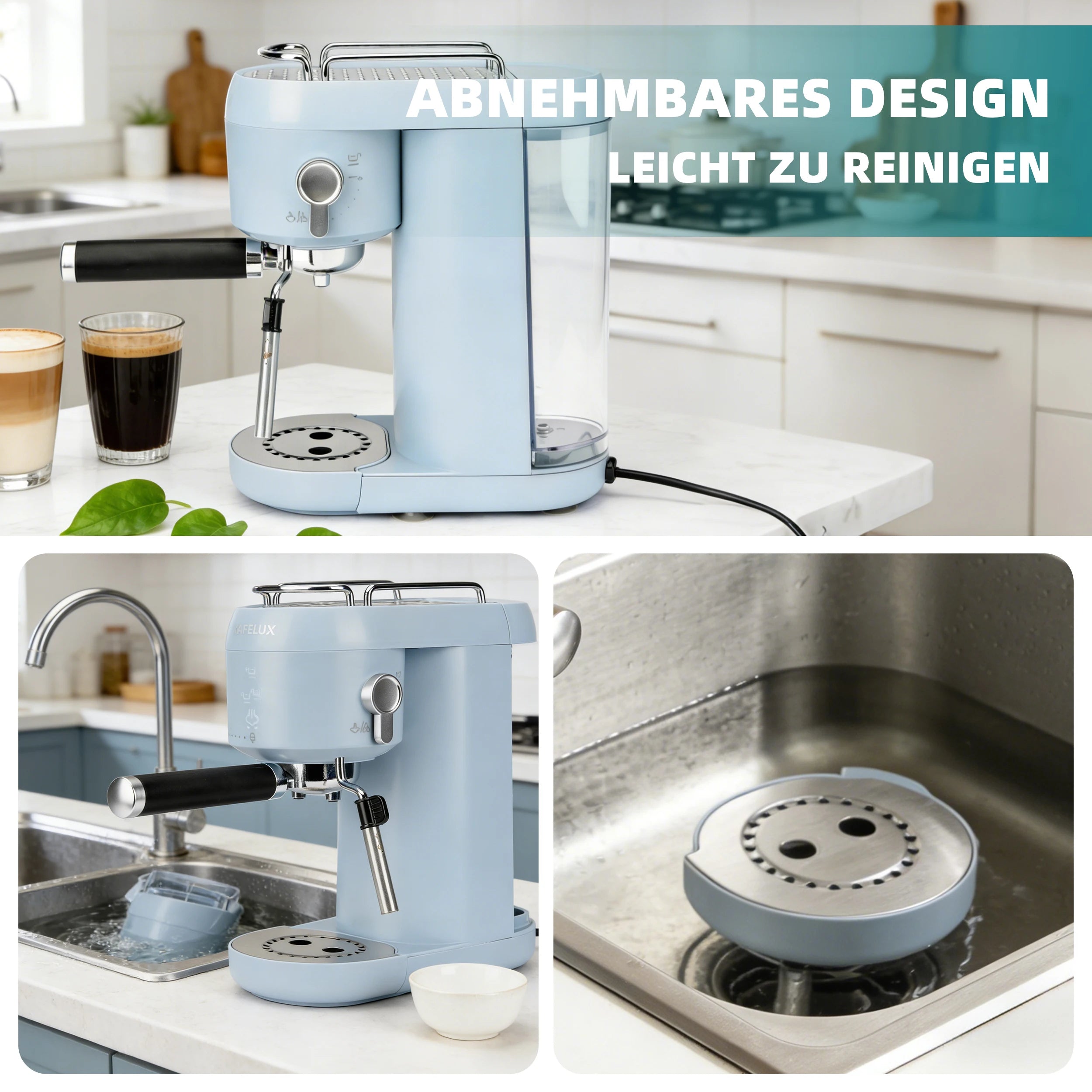 Machine à Café Expresso Semi-Automatique Fonction DIY Réglable Pour Cappuccino
