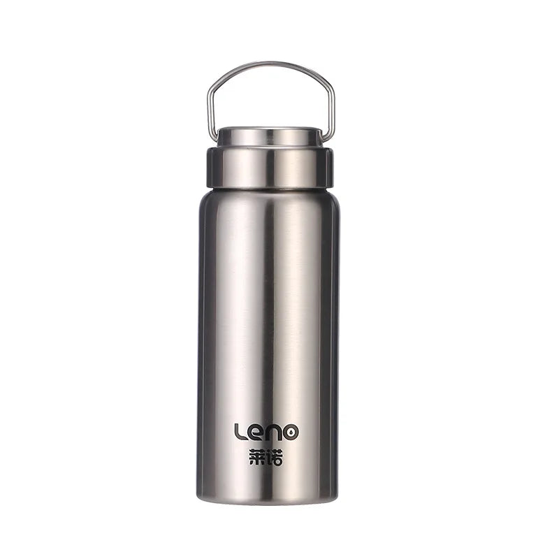 Thermos en acier inoxydable grande capacité Bouteille isotherme portable Tasse isotherme