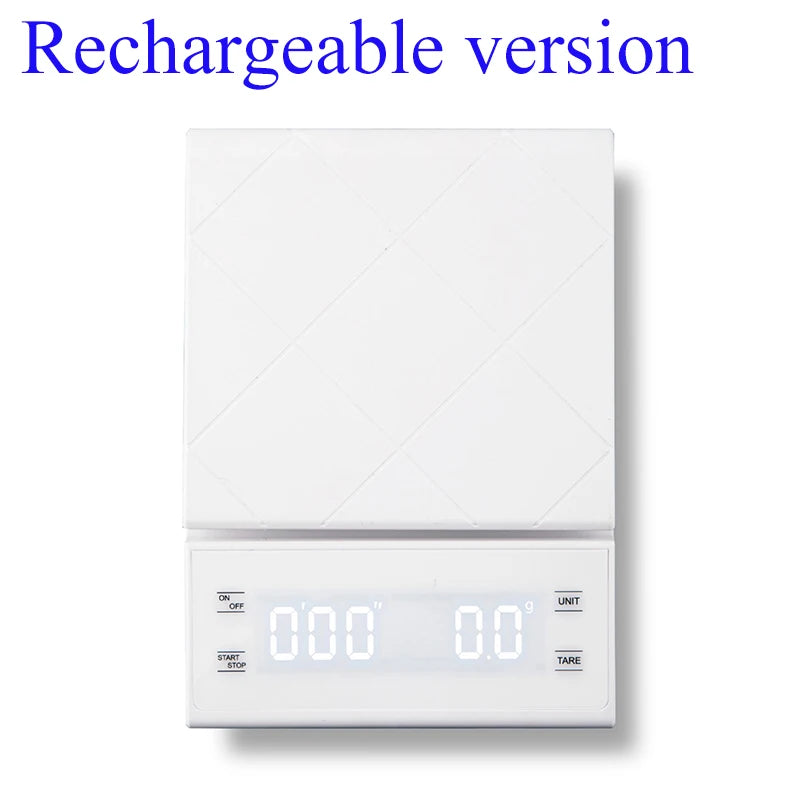 Balance de cuisine numérique 3kg/0.1g, grammes, électronique, haute précision, portable avec minuteur pour café et expresso