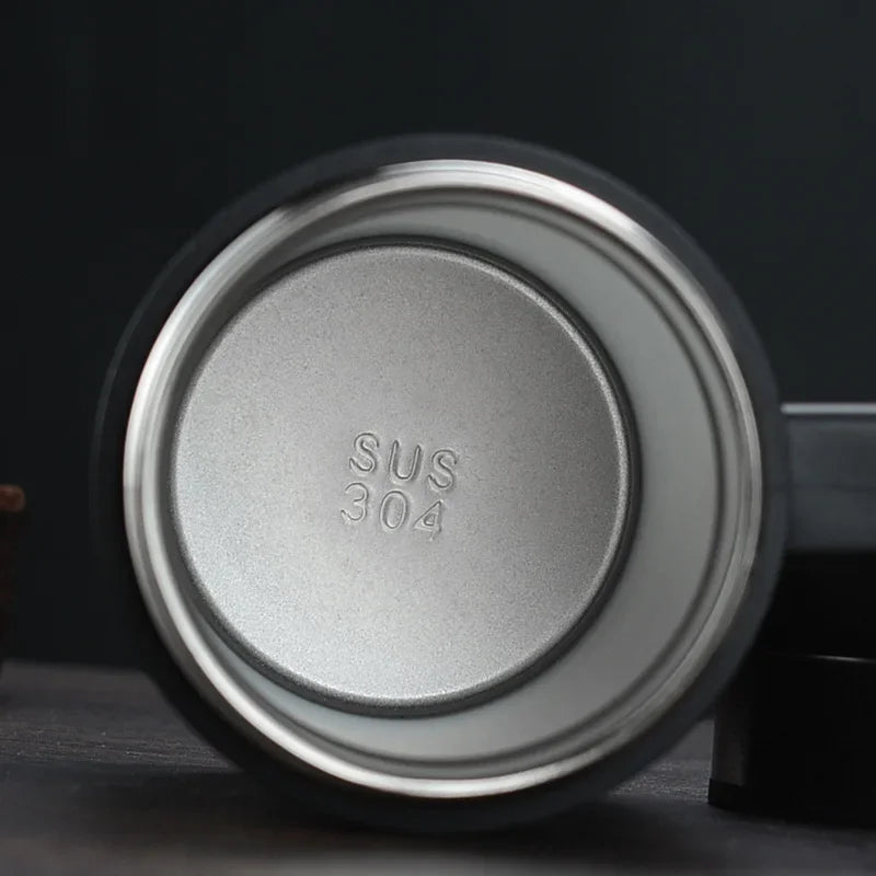 Bouteille isolante de bureau en acier inoxydable 304, thé, avec poignée sans couture, pour hommes
