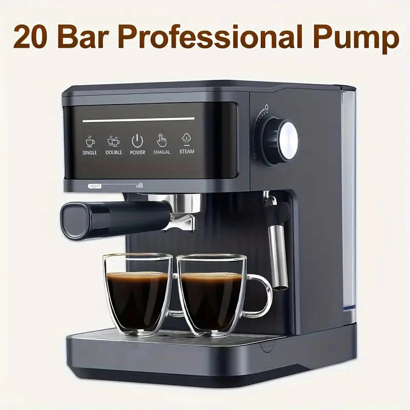 Machine à café électrique italienne 20 bars, machine à expresso professionnelle