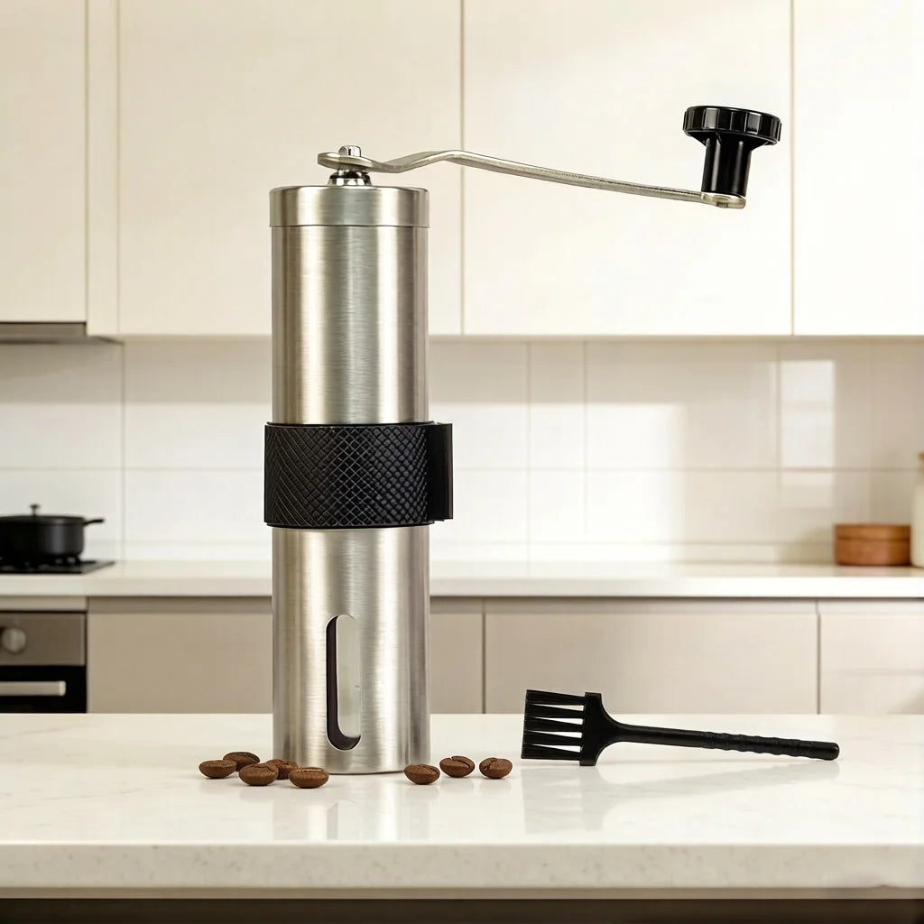 Moulin à Café Manuel Portable Premium, avec Boîtier et Céramique Premium