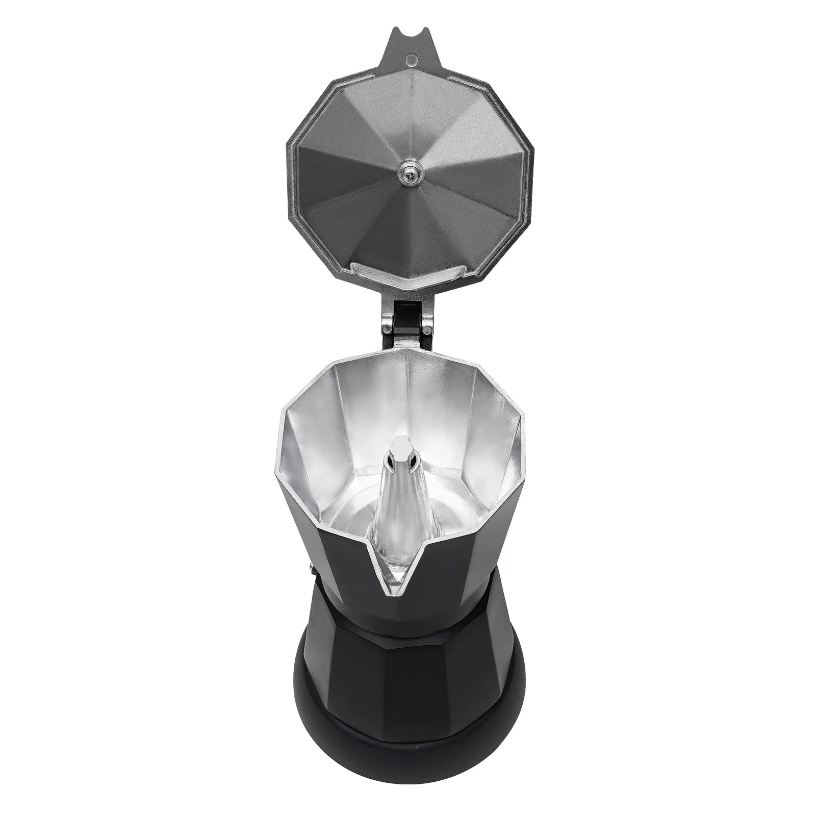 Cafetière Moka Électrique 300ml avec Base en Alliage d'Aluminium