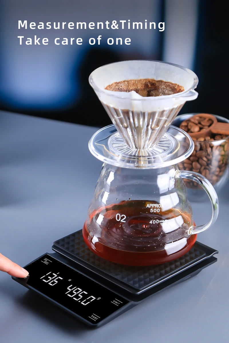 Balance Numérique 3kg/0.1g LED De Poche Électronique Tactile Intelligente Café Cuisine