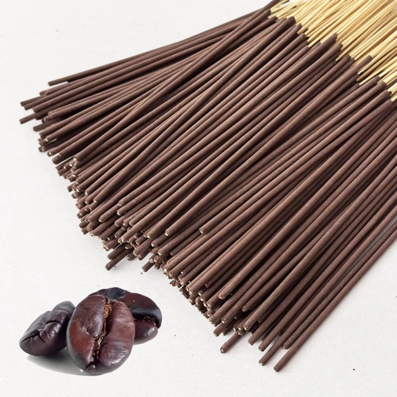 Bâtonnets d'encens au café, fabriqués à partir de poudre de parfum naturel avec du bambou