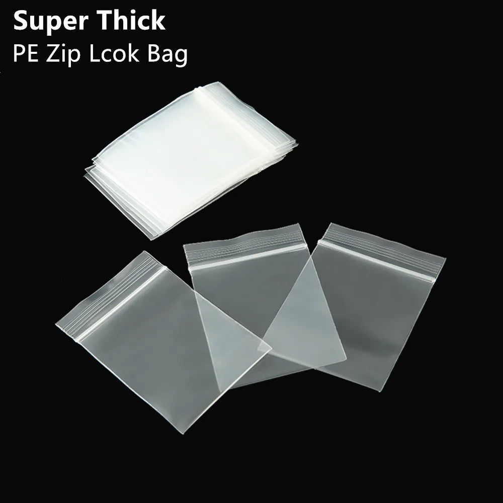 Sachets d'emballage refermables à fermeture éclair en plastique et aluminium, un côté transparent