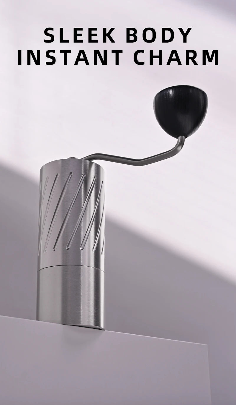 NOUVEAU Broyeur à café manuel conique 7 étoiles portable en acier inoxydable de haute qualité