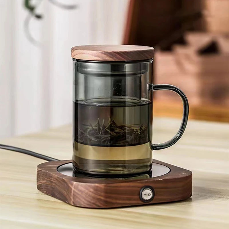 Tasse à thé en verre borosilicate résistant à la chaleur 400ml Gris Fumé HeY LiLac