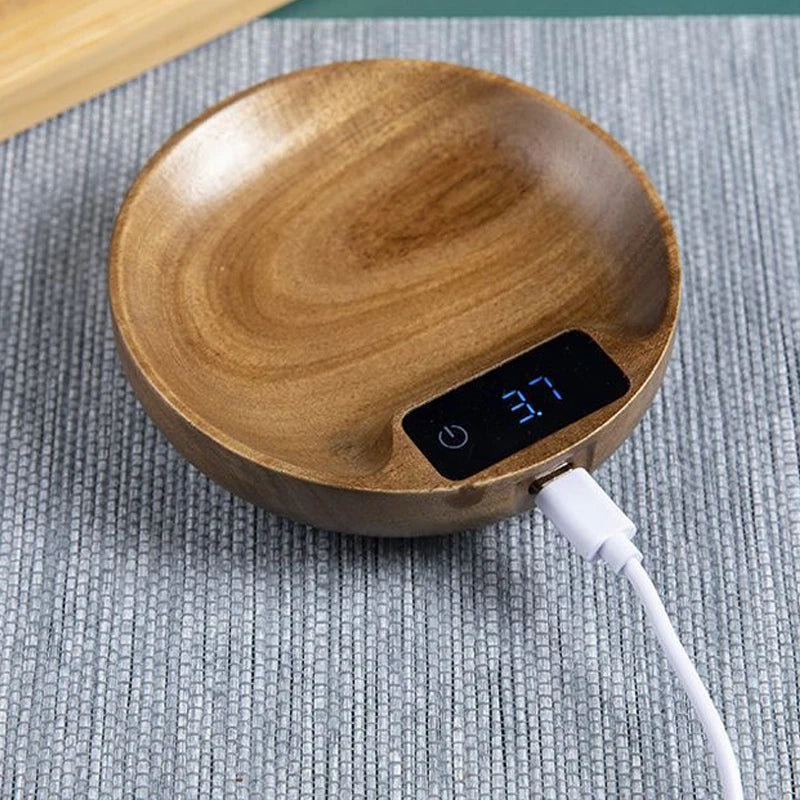 Balance numérique pour café, balance à thé, longue autonomie, outil en bois de précision rechargeable