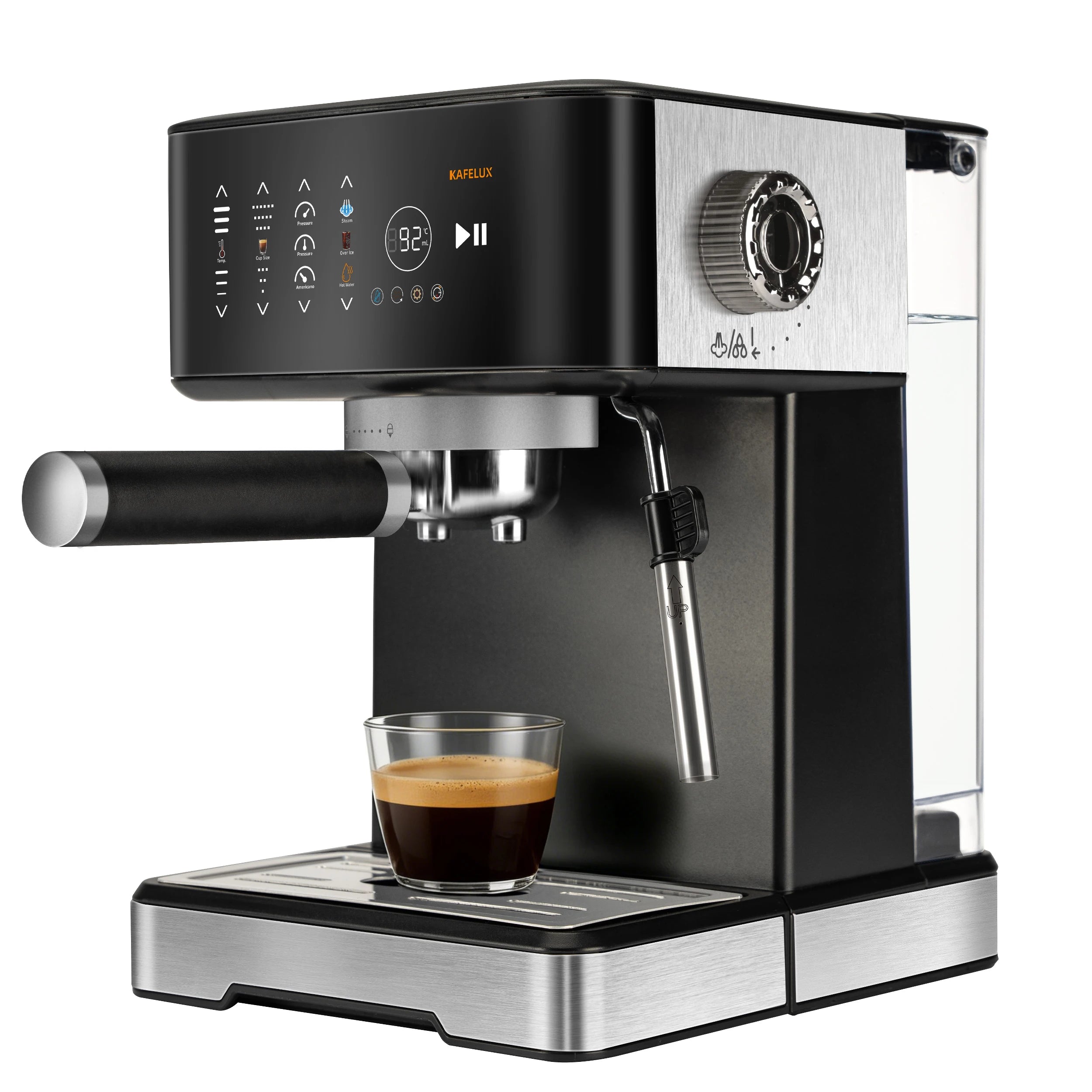 Machine à café expresso 20 bars 1400W avec mousseur à lait et écran tactile
