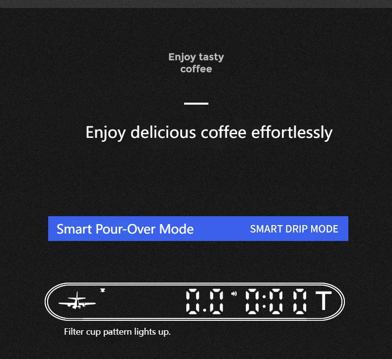Balance de cuisine intelligente Formula avec minuterie, pour café filtre ou expresso