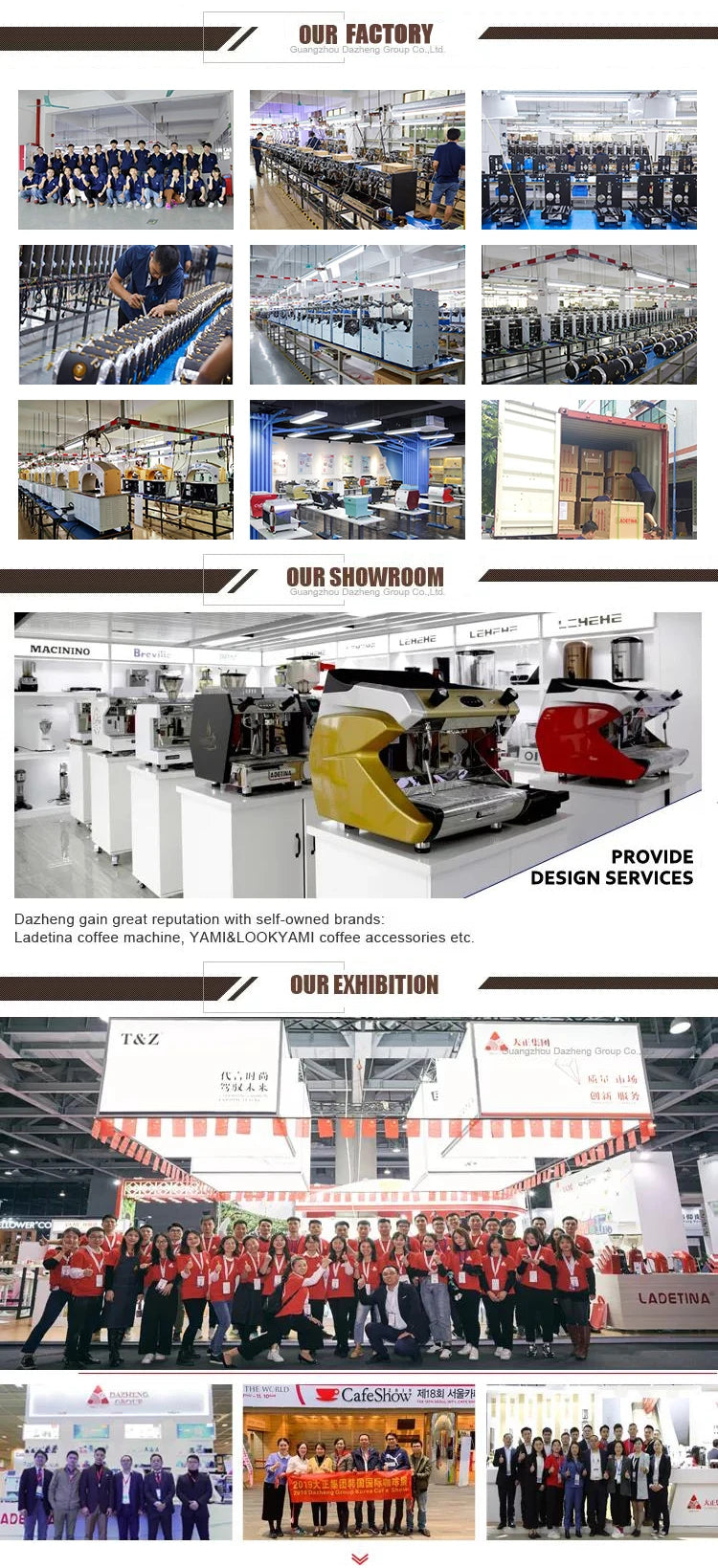 China Factory Commercial Espresso Machine Professionnel Single Group with Flow Control Stainless Steel Housing for Business Use