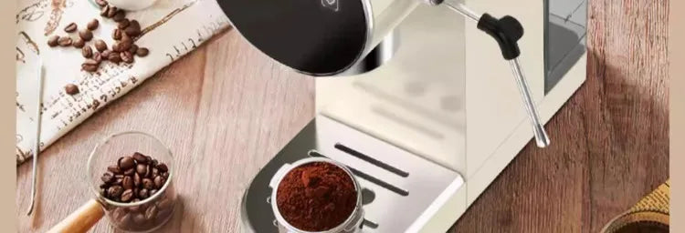 Machine à expresso semi-automatique Tenfly avec pompe 20 bars, compacte pour la maison
