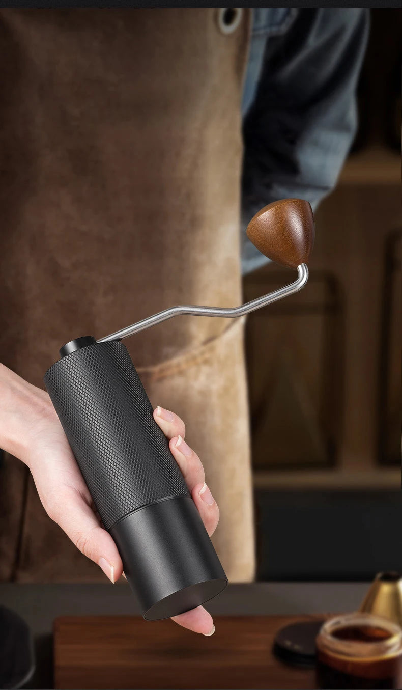 Moulin à Café Manuel avec Meule Conique en Acier Inoxydable, Broyeur Portable de Qualité