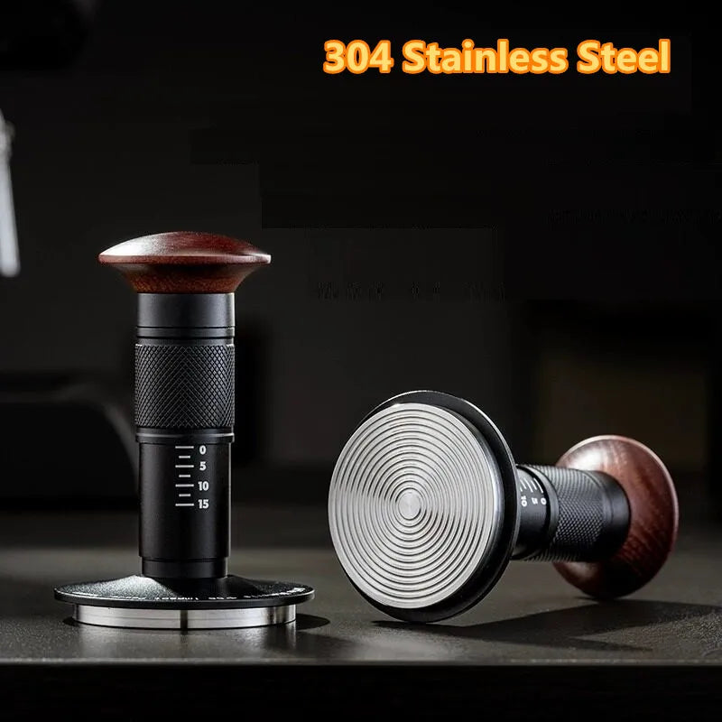 Coffee Tamper Impact 4 Spring Constant Pressure 30lb 51mm 53mm 58mm For Breville Espresso Accessory Barista Tool 304 Stainless