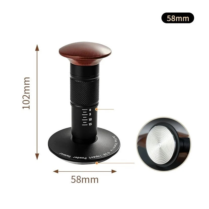 Coffee Tamper Impact 4 Spring Constant Pressure 30lb 51mm 53mm 58mm For Breville Espresso Accessory Barista Tool 304 Stainless